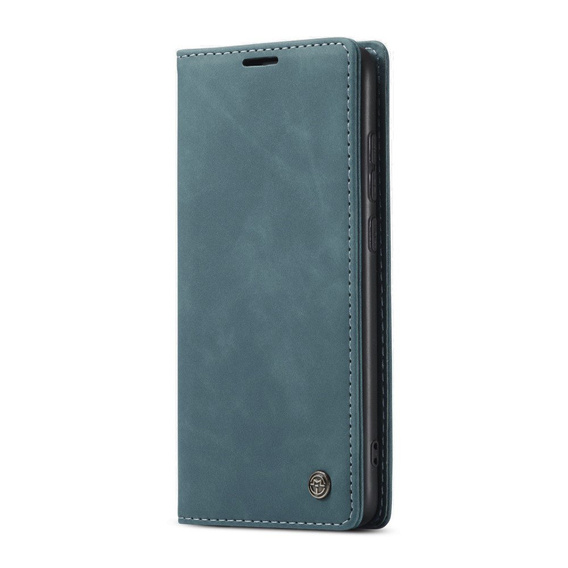 Etui CASEME do Xiaomi Redmi Note 8 Pro, Leather Wallet Case, turkusowe