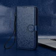 Etui z klapką do Xiaomi Redmi 15C 4G/LTE, Wallet Rhombus, niebieskie