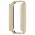 2w1 Etui + Szkło Hartowane do Xiaomi Smart Band 8 Pro, Beżowe