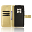 Etui z klapką do Realme 12 Pro 5G / 12 Pro+ 5G, Crazy Horse Wallet, złote