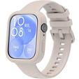 Etui Silikonowe do Huawei Watch Fit 3, beżowe