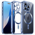 Etui do iPhone 16 Pro Max, Electro MagSafe, niebieskie + Szkło na ekran