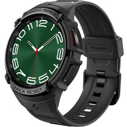 Pasek z Etui Spigen do Galaxy Watch 6 Classic 47mm, Rugged Armor Pro, Czarny