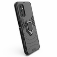 Zestaw Etui do Samsung Galaxy A04S / A13 5G, pancerne KickStand z ringiem, czarne + Szkło