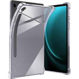 Etui do Samsung Galaxy Tab S10 Lite / S10 FE / S9 FE, z miejscem na rysik, Silikonowe, Przezroczyste