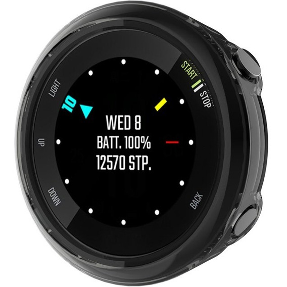 Etui Ochronne do Garmin Forerunner 45S, Przezroczyste czarne