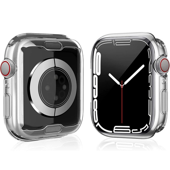 Etui TPU do Apple Watch 7/8/9 45mm, Transparent