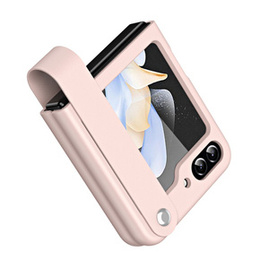 Etui Wristband Kickstand do Samsung Galaxy Z Flip7 FE / Z Flip6, Różowe