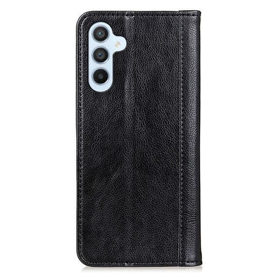 Etui do Samsung Galaxy A35 5G, Wallet Litchi Leather, czarne