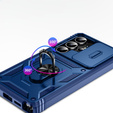 Etui do Samsung Galaxy S25 Ultra, KickStand Camera Lens, niebieskie
