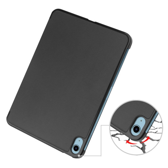 Etui do iPad 11" 2025 A16 (11 gen.) / iPad 10.9" 2022 (10 gen.), Smartcase z miejscem na rysik, czarne