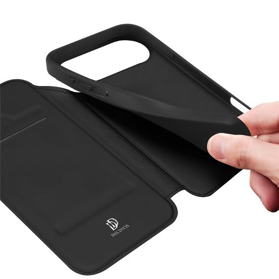 Etui z klapką Dux Ducis do iPhone Air, Skin Pro, czarne