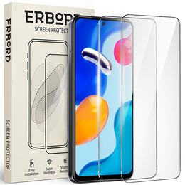 2x Szkło Hartowane do Xiaomi Redmi Note 11 Pro, ERBORD 9H Hard Glass, szybka