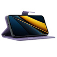 Etui z klapką do Xiaomi Poco X6 Pro 5G, Butterfly, fioletowe