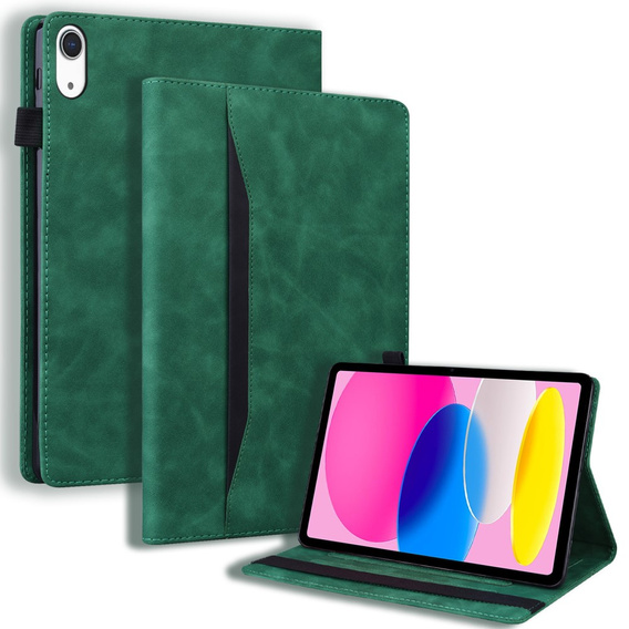 Etui do iPad 10.9" 2022 (10 gen.), Classic, z miejscem na rysik, zielone