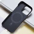 Etui do iPhone 16 Pro Max, 600D Aramid Fiber Cover, czarne