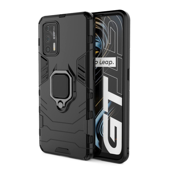 Etui do Realme GT 5G, Kickstand Ring, czarne