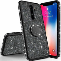 Etui do Xiaomi Redmi Note 8 Pro, Bling brokat czarne