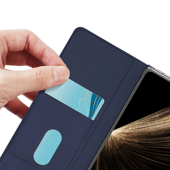 Etui Dux Ducis Bril Series do Honor Magic V5 5G, niebieskie