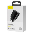 Baseus ładowarka sieciowa Speed Mini PD 20 W, 1× USB-C, czarna