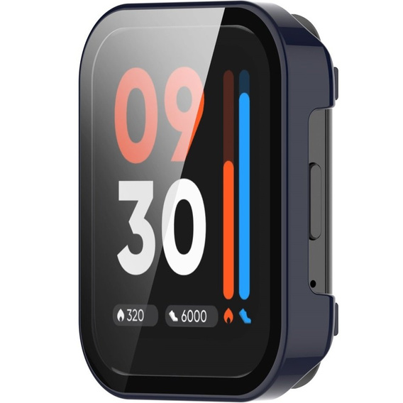 2w1 Etui + Szkło hartowane do Realme Watch 3 Pro, Granatowe