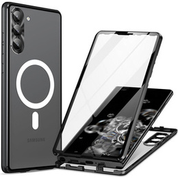Etui Magnetic Dual Glass MagSafe do Samsung Galaxy S24, czarne