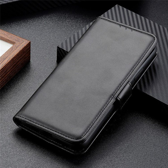 Etui z klapką do Nokia G60 5G, Wallet PU Leather Case, czarne