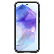 Etui Spigen do Samsung Galaxy A55 5G, Rugged Armor, czarne + Szkło Hartowane