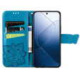Etui z klapką do Xiaomi 14T Pro, Butterfly, niebieskie