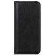 Etui z klapką do Xiaomi Poco F8 Pro, Split Leather, czarne