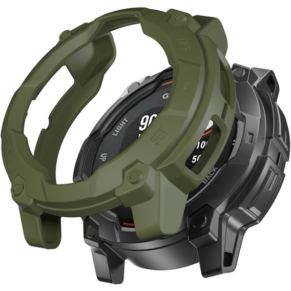 Osłona ochronna z TPU do Garmin Instinct 3 Solar / Instinct 3 AMOLED 45mm – zielona
