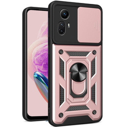 Etui pancerne do Xiaomi Redmi Note 12S 4G, CamShield Slide, różowe rose gold