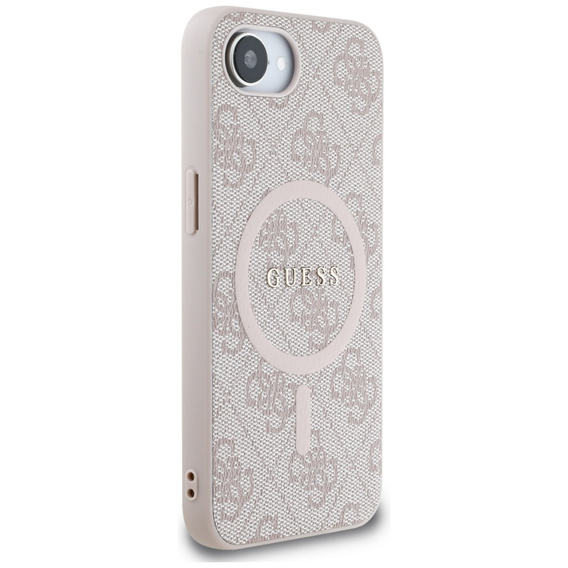 Etui GUESS do iPhone 16E, 4G Ring Classic Logo, różowe
