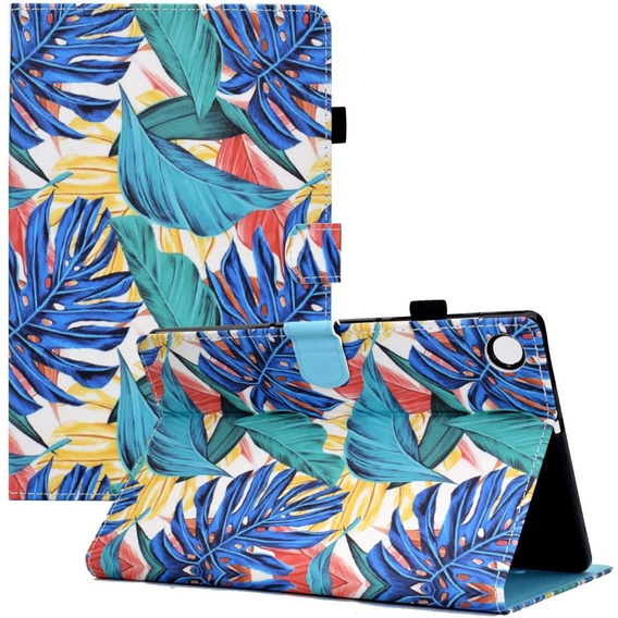 Etui do Lenovo Tab M10 Plus 10.6 Gen 3 TB-125F TB-128F, z klapką, Liście