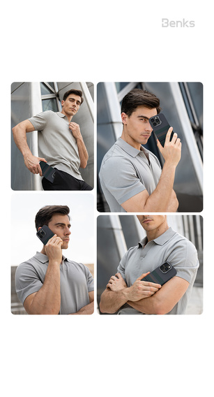 Etui BENKS Kevlar do iPhone 16 Pro, Magnetic Armor Pro Aurora 600D CC65, do MagSafe, Camera Control Button