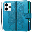 Etui z klapką do Infinix Hot 30 4G, Butterfly, niebieskie