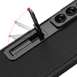 Etui GKK do Samsung Galaxy Z Fold7 5G ze szkłem i podstawką – czarne