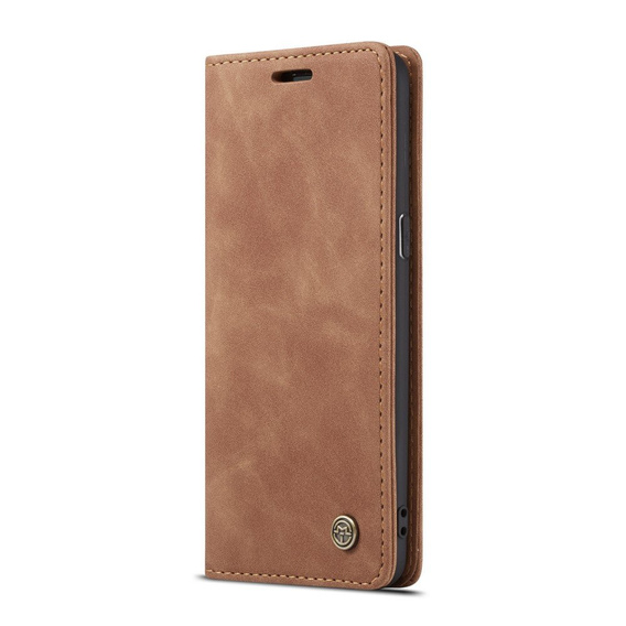 Etui CASEME do Samsung Galaxy S8, Leather Wallet Case, brązowe