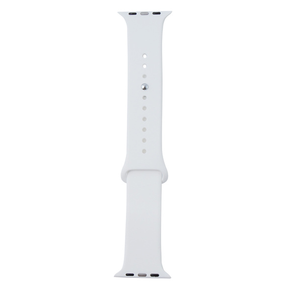 Pasek Silikonowy do Apple Watch 1/2/3/4/5/6/7/8/9/10/11/SE Ultra 1/2/3 42/44/45/46/49mm, Biały