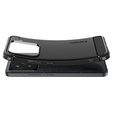 Etui Spigen do Xiaomi 15, Rugged Armor, czarne + Szkło Hartowane 9H