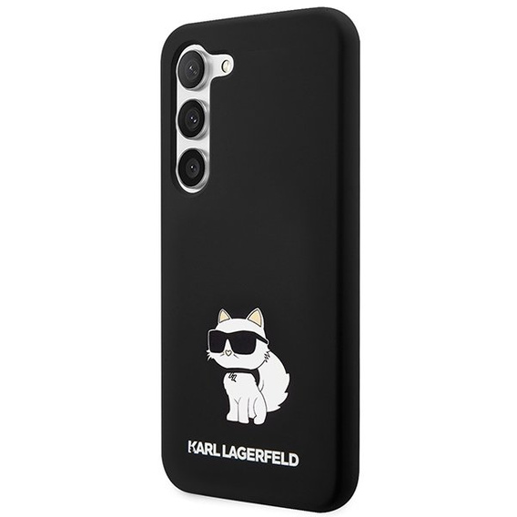 Etui Karl Lagerfeld do Samsung Galaxy S23+ Plus, Silicone Choupette, czarne