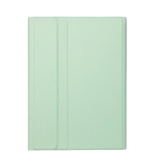 Etui z klawiaturą do iPad Pro 11" 2024 (5 gen.), Leather Pen Slot TouchPad, jasnozielone