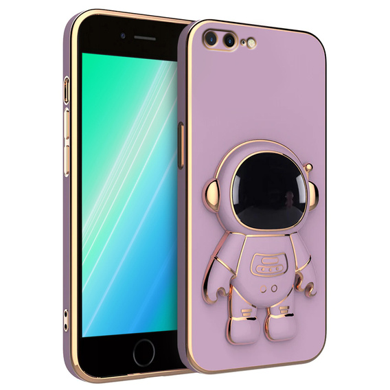 Etui do iPhone 7 Plus / 8 Plus, Astronaut, fioletowe