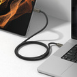 RINGKE Kabel 2x USB 3.2 Type-C 240W 100cm, czarny