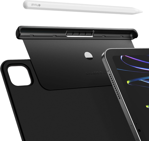 Metalowy uchwyt Dracool do Apple Pencil Pro / 2nd Gen – czarny