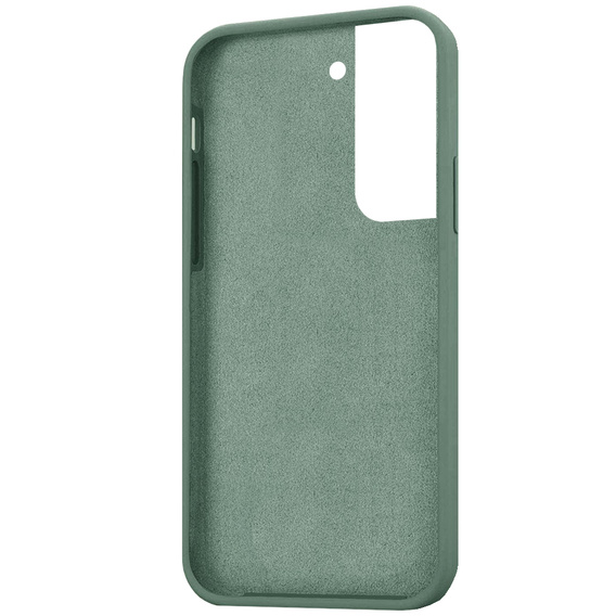 Etui do Samsung Galaxy S22 5G, Silicone Lite, ciemnozielone