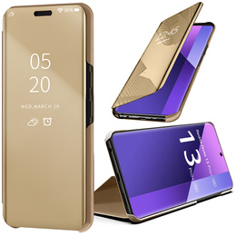 Etui do Xiaomi Redmi Note 13 Pro+, Clear View, złote