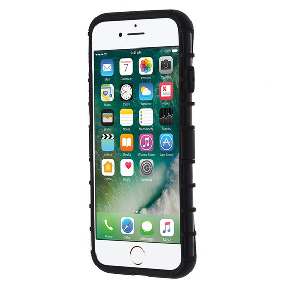 Etui do iPhone 7/8, SHTL Rugged Armor pancerne czarne