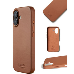 Etui Mujjo Skórzane do iPhone 17, MagSafe, brązowe