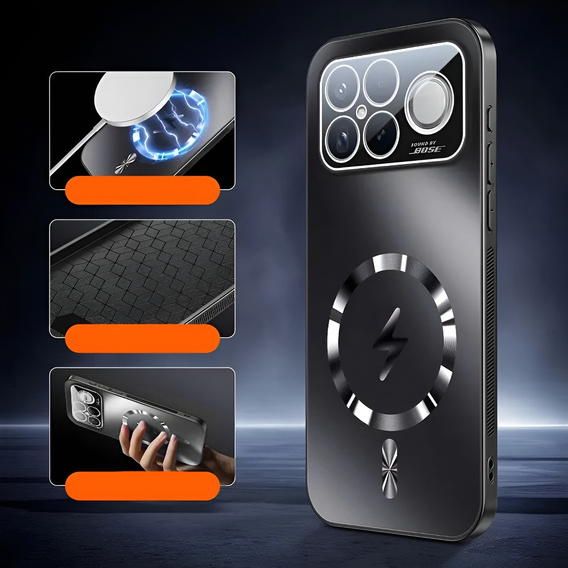 Etui ochronne do Xiaomi Poco F8 Ultra, do MagSafe, czarne